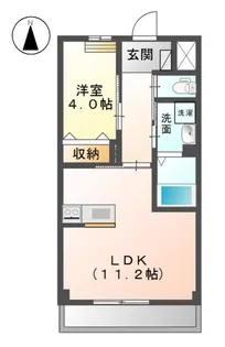 ブルーガーデン【1階】の間取り