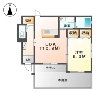 ウィステリア【1階】の間取り