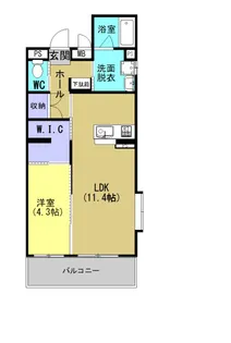 リバーサイド清音Ⅱ【201号室】の間取り