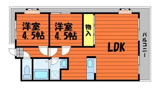 セザール倉敷【705号室】の間取り