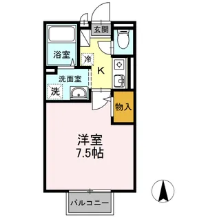 サンシャインパレス C棟【2階】の間取り