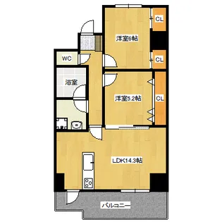 ベラカーサノース【3階】の間取り