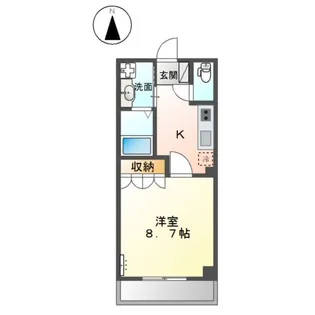 プリオール【106号室】の間取り