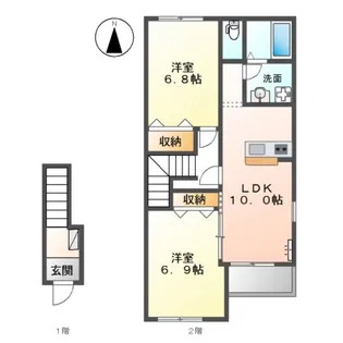 フィルクレスト A棟【2階】の間取り
