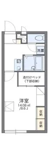レオパレス神ヶ辻中【2階】の間取り