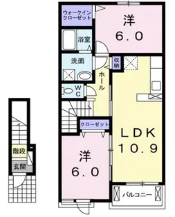 フラワー・ガーデン【2階】の間取り