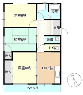 エスぺランスグラン【1階】の間取り