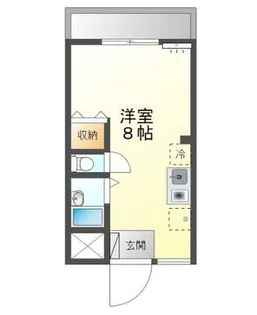 グリーンビレッジD棟【205号室】の間取り