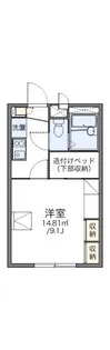 レオパレスハピネス【208号室】の間取り
