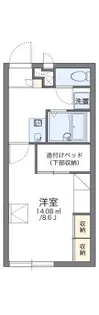 レオパレス神ヶ辻中【1階】の間取り