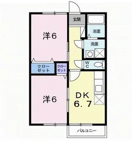 ケープマロンテール【1階】の間取り