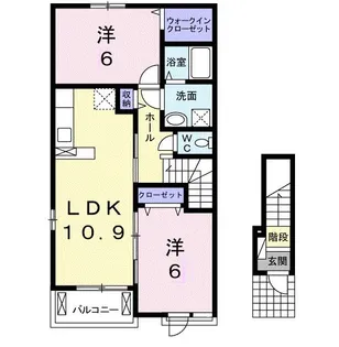 アルルのこみちⅡ【2階】の間取り