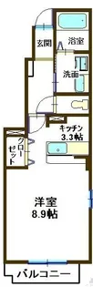 アンソレイエ Ⅰ【1階】の間取り