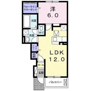 カープⅡ【1階】の間取り