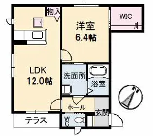 SOLARE【1階】の間取り