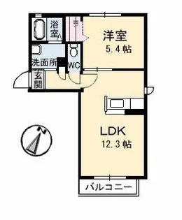 プランタン【2階】の間取り