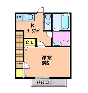 alivio【203号室】の間取り
