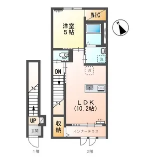 カトル・セゾン【2階】の間取り