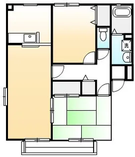 ウィンディア西町【101号室号室】の間取り
