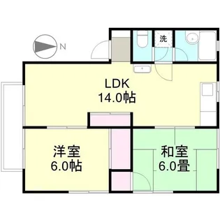 ロイヤルハイネスD【203号室】の間取り