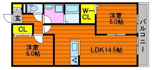 アベニールB棟【101号室】の間取り