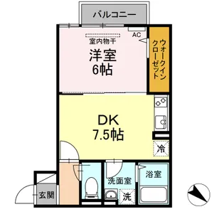 アイリス【2階】の間取り