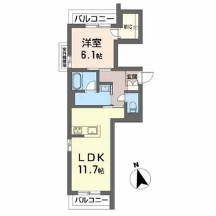 ザイテグラウベン【3階】の間取り