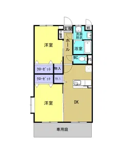 メゾンエトワール【1階】の間取り