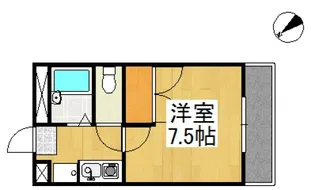 オアシス中島【3階】の間取り