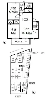ジョイラックス A【2階】の間取り