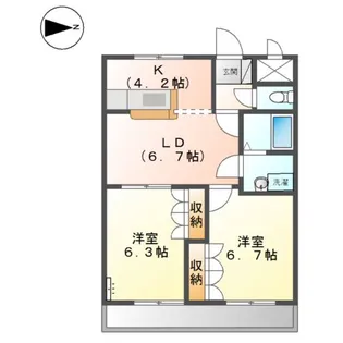 グランディール・K【1階】の間取り