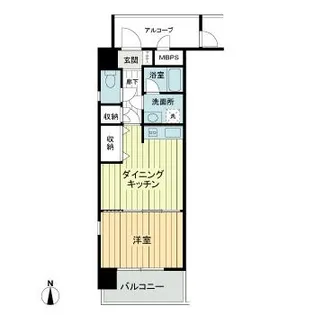 ライオンズマンション岡山医大南【5階】の間取り