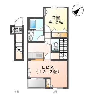 フィエスタⅡ【2階】の間取り