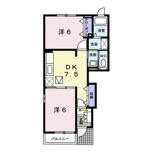 アロッジオ ブォーノ【1階】の間取り