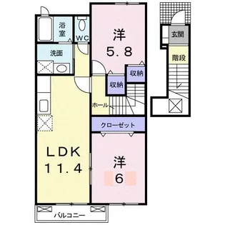 アースC【2階】の間取り