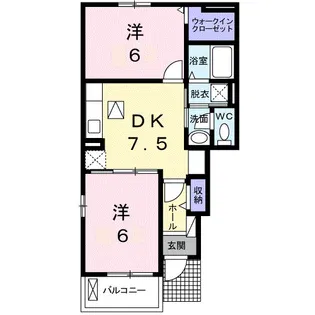 エスペランサⅡ【1階】の間取り