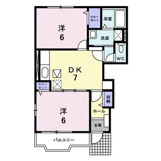 フォレスト コート【1階】の間取り