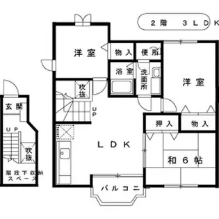 フルールA【2階】の間取り