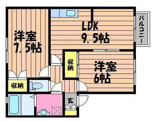 パティオ連島 B棟【1階】の間取り