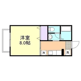 プレジールミク【102号室】の間取り