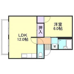 プレジール杉原【2階】の間取り