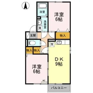 グレイス・クレセント C【2階】の間取り