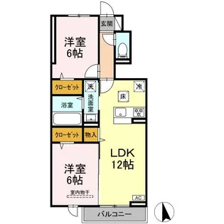 M-DREAM Ⅱ【102号室】の間取り