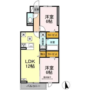 M-DREAM Ⅱ【103号室】の間取り