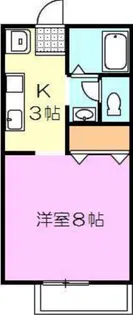 フリーダムA棟【A203号室】の間取り