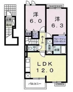 ルーラルフジD【2階】の間取り