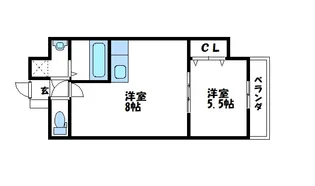 セリオンパレス【801号室】の間取り