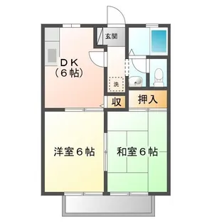 グレース山手D【101号室号室】の間取り