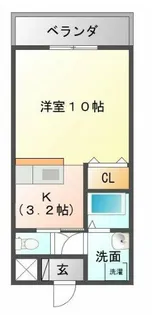 アビーロード【206号室】の間取り
