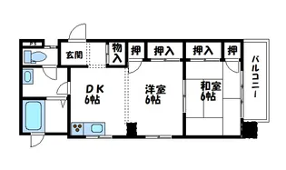 松浜ビル【4F号室】の間取り
